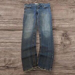 Y2K Grunge Slim Fit Faded Blue Denim Jeans – 2000s